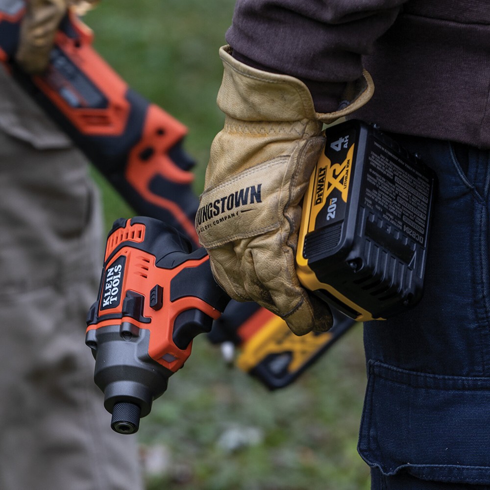 Klein Tools BAT20CD1 Battery-Operated Compact Impact Driver, Full Kit