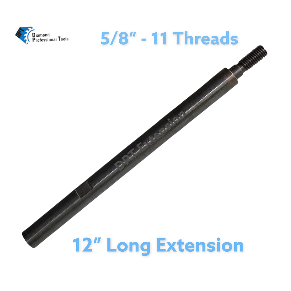 5 PACK 12" Core Drill Bits Extension Rod Adapter with 5/8'' Threads For Core Bit