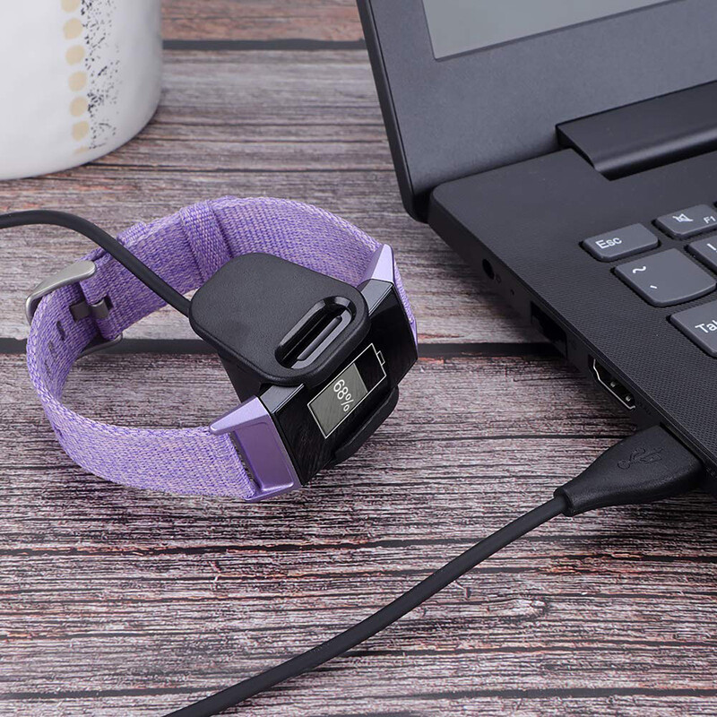 For Fitbit Charge 4 Replacement USB Charger Dock Adapter Cable Wire Cord