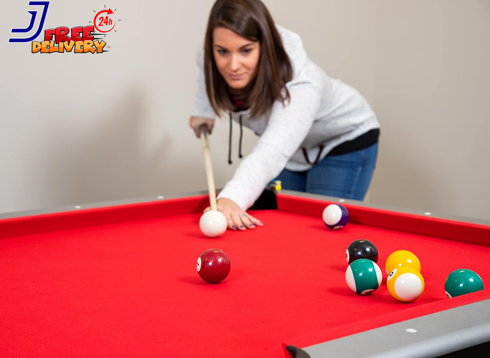 7 Foot Pool Table with Table Tennis Top Space Saving Ping Pong & Pool Table Comb