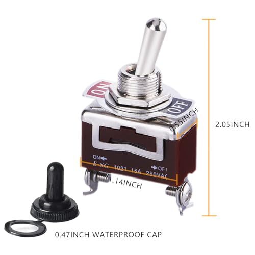 4 Pcs Toggle SwitchCar Toggle Rocker SwitchToggle SwitchMarine Toggle Switche...