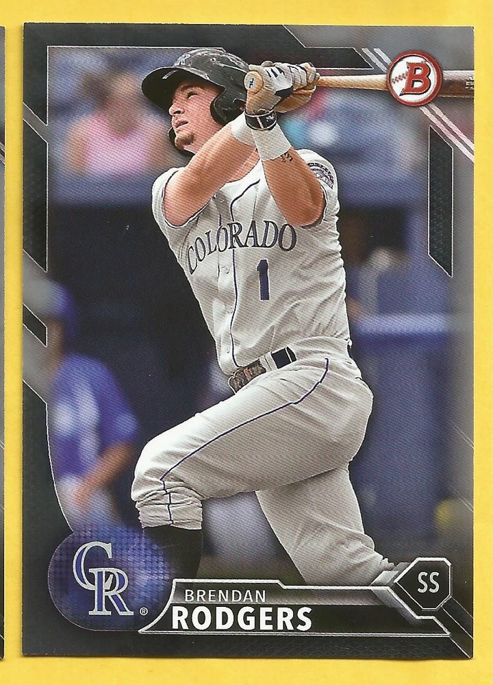 2016 Bowman Draft Baseball Brendan Rodgers Silver Border Parallel Rockies /499