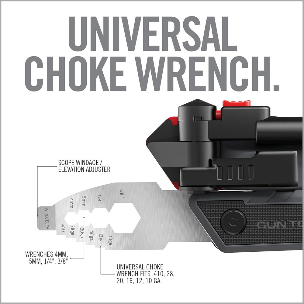 Gun Tool Max, 37-In-1 Multitool for Gunsmithing, Includes Pliers, Wire Cutters,
