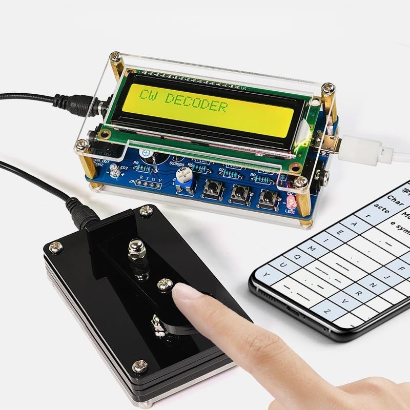 DIY Morse Code Trainer kit, Complete Project kit with Pre-soldered PCB & Encl...