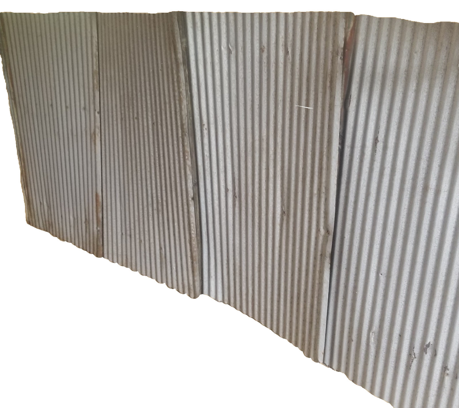 5 pcs. 3' x 2' (30 sq.ft ) Reclaimed  Metal Corrugated Barn Roofing Tin (A-1)