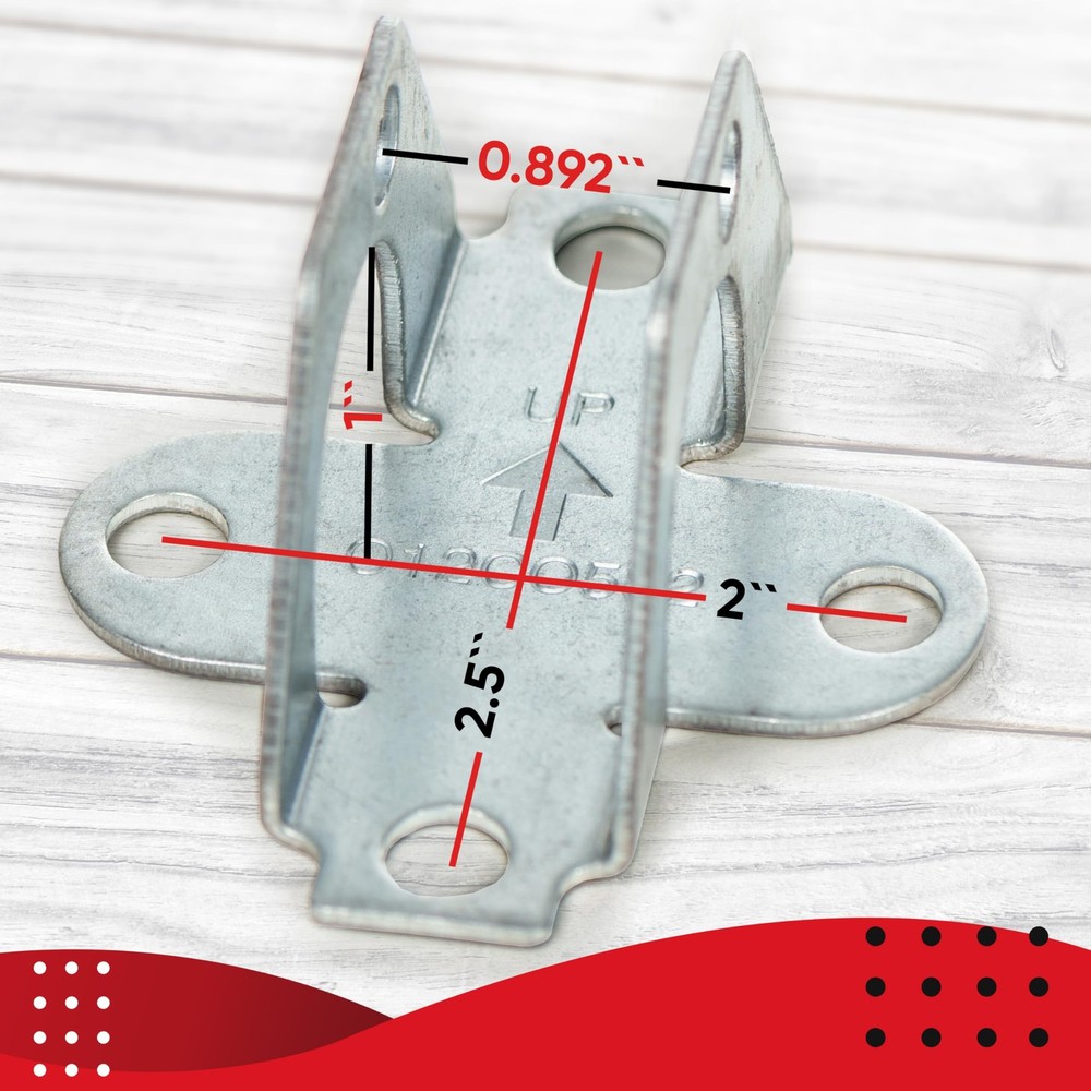 41A5047 Door Bracket for Garage Openers, Compatible with Silver