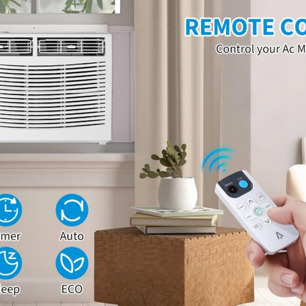 6000 BTU Window Air Conditioner with WiFi Energy Efficient/Remote/Application