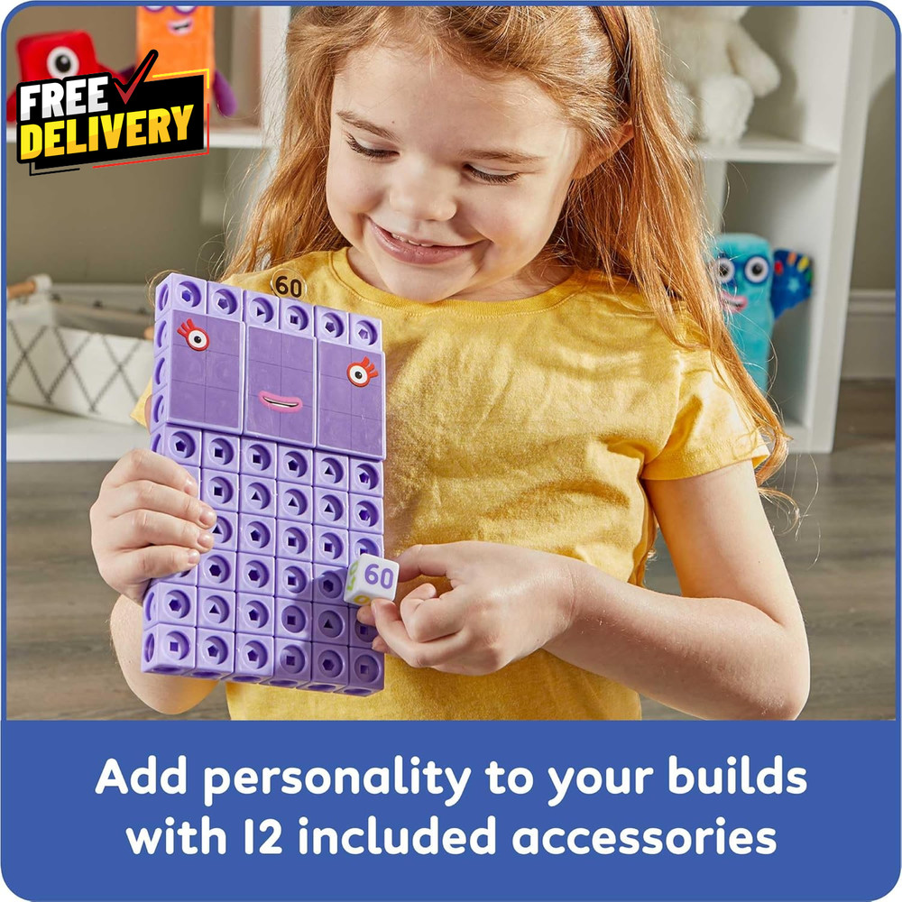 Numberblocks Heroes with Zeroes Mathlink Cubes Activity Set Preschool Learning..