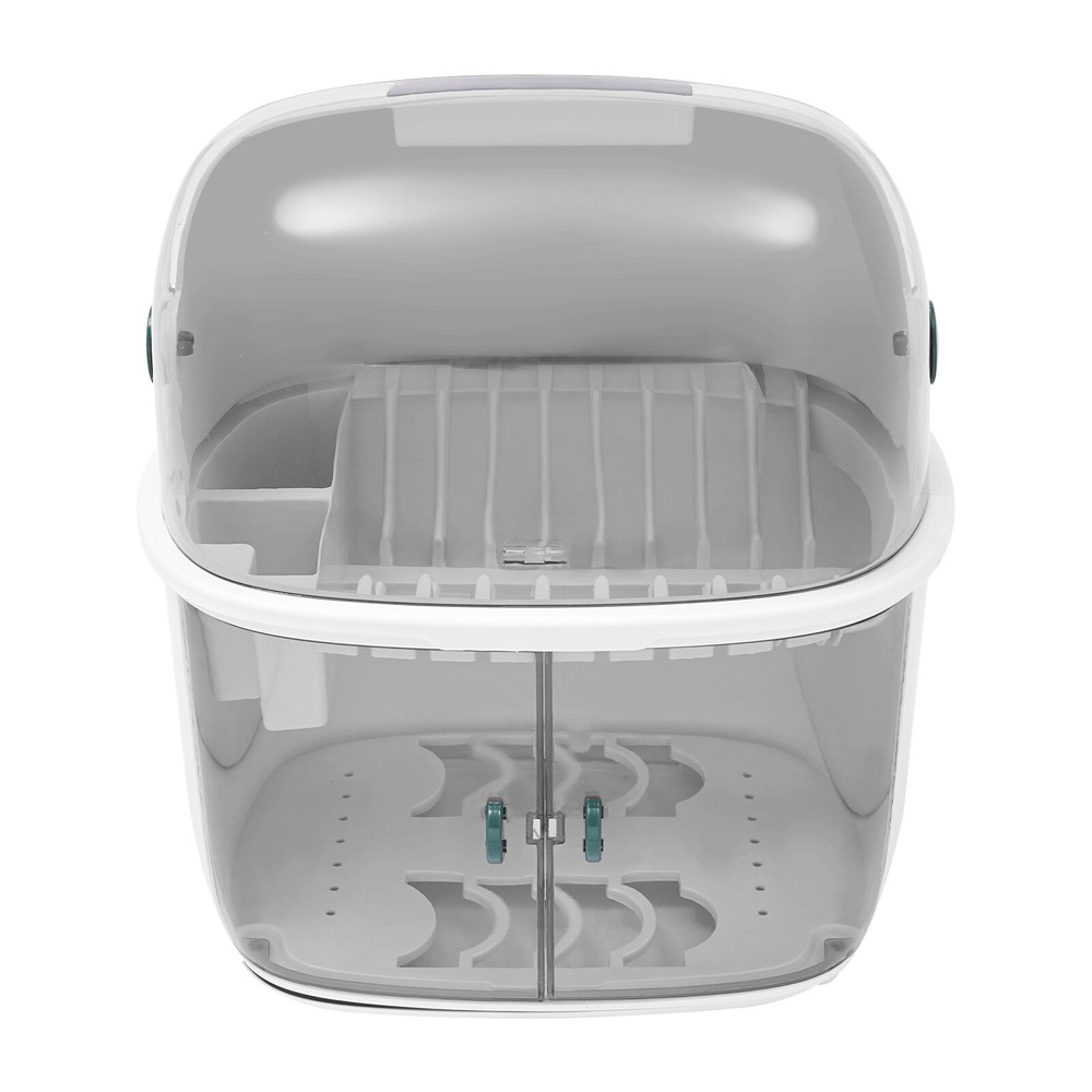 2 Tier Plastic Drying Rack for Kitchen, Countertop 2-tier Dish Drying Rack