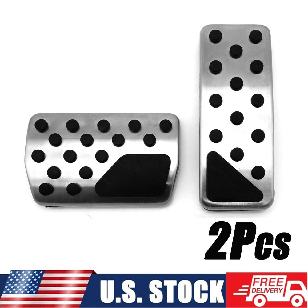2Pcs Gas Brake Pedals Cover Pad For 2011-18 Jeep Grand Cherokee Dodge Durango