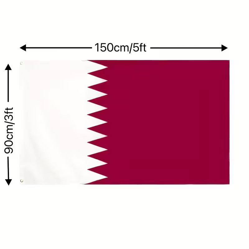 10 x 5x3ft Qatar Flags – World Cup أعلام قطر كأس العال Speedy Delivery