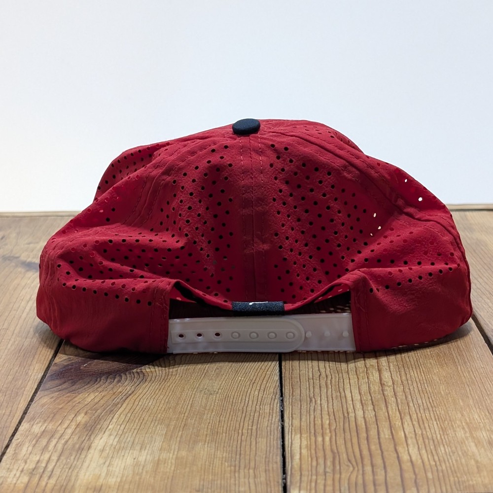 Staunch Range Rat Embroidered Rope Trucker Style Snapback Cap Red