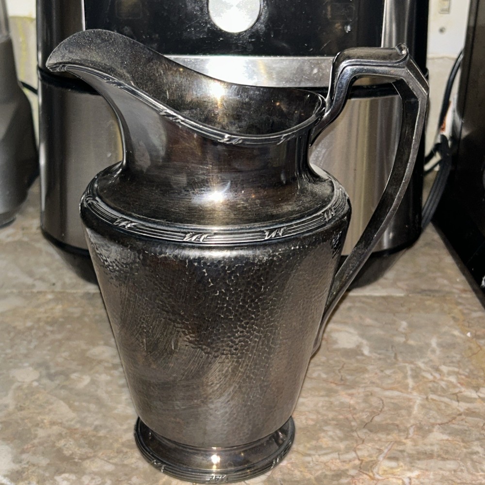 vintage Reed & Barton Water Pitcher Silver Played