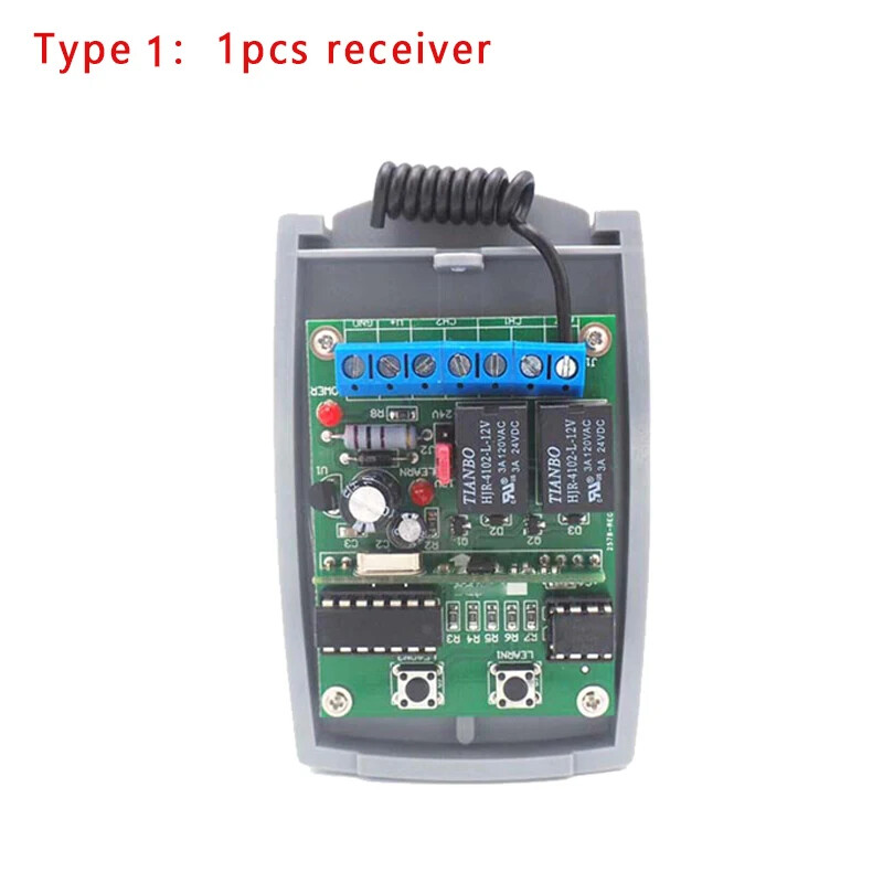Metal Wireless Keypad Gate Opener Rolling Code 433mhz with 2 Channel Receiver