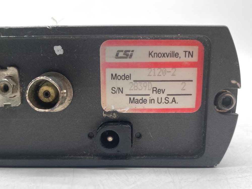 EMERSON CSI 2120-2 MACHINERY ANALYZER REV.2 W/ PROTECTIVE CASE