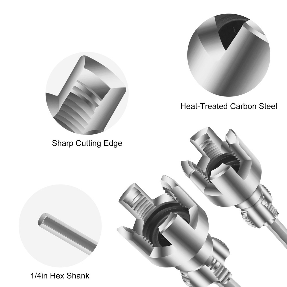 2X Integrated Internal & External Pipe Threading Tool for 1/2'' & 3/4'' PPR PVC