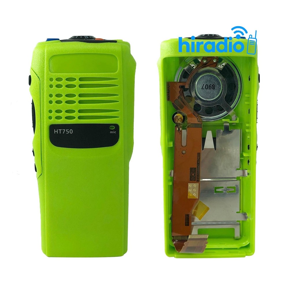 Green HT750 GP328 Front Housing Case Kit w/Speaker & Knobs -Complete Durable Set