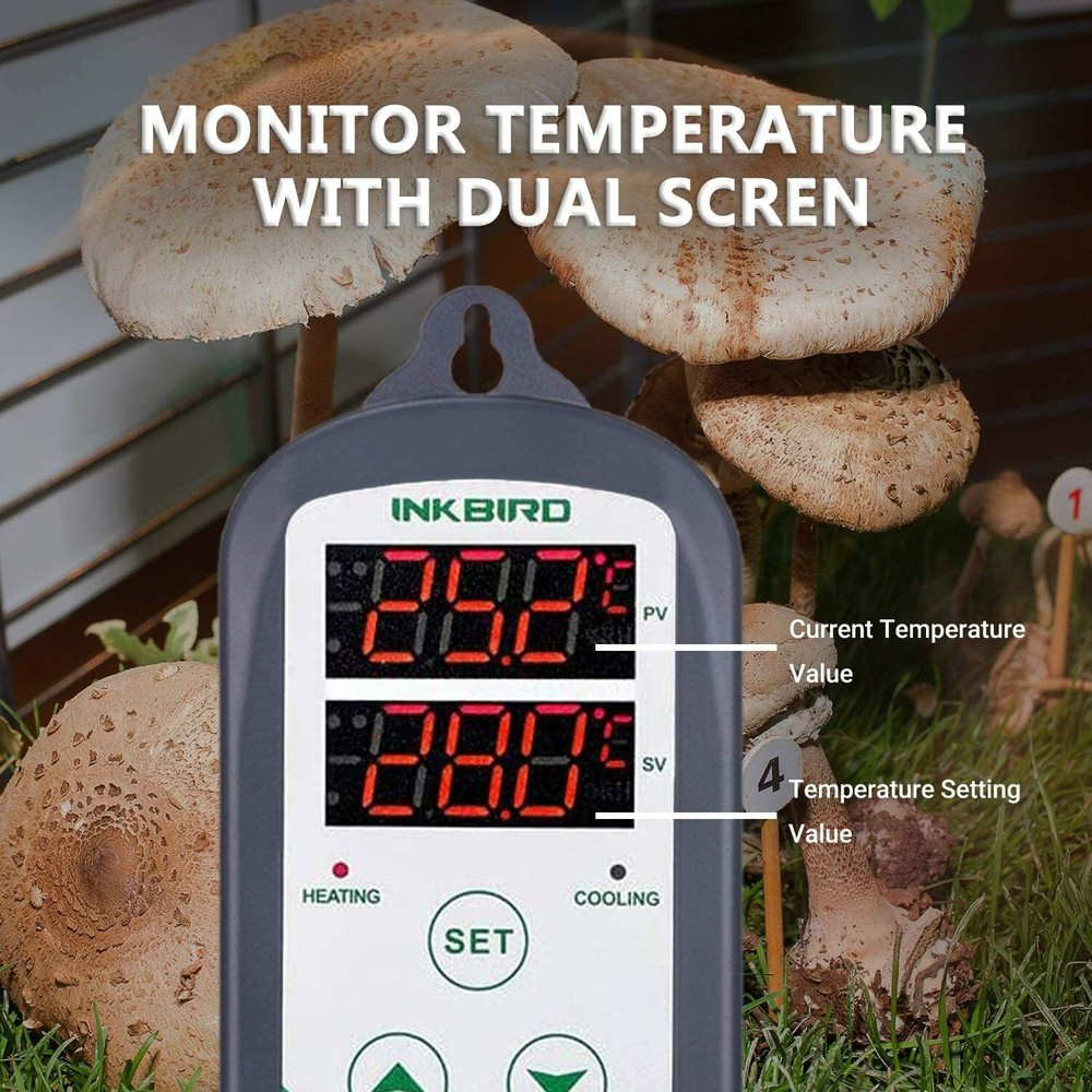 Inkbird Temperature Controller Thermostat ITC-308 Refrigerator Brewing Heating