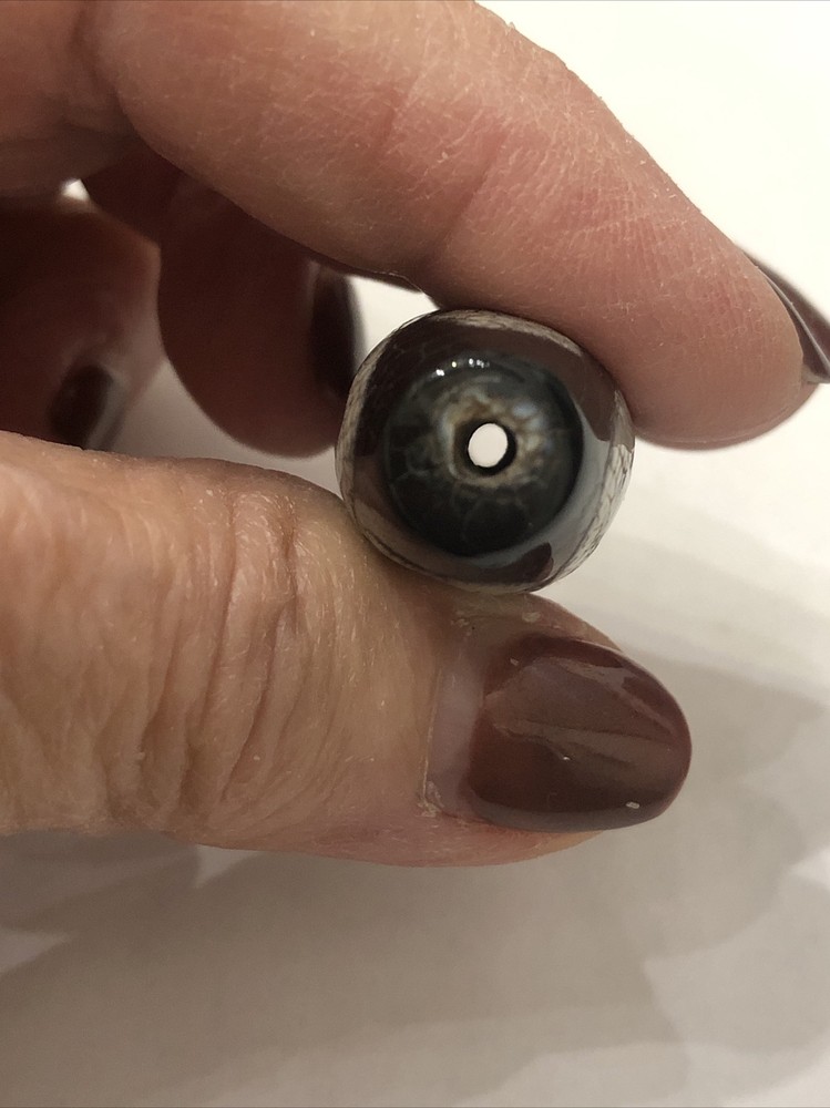 Very Old Tibetan Agate "Double Longevity" Dzi Bead