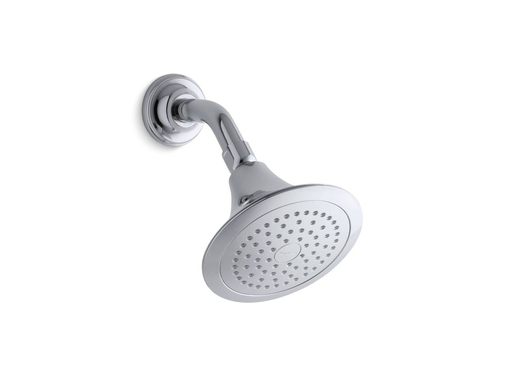 KOHLER K-10282-AK-CP Forte 2.5 GPM Single-Function Wall-Mount Showerhead With...
