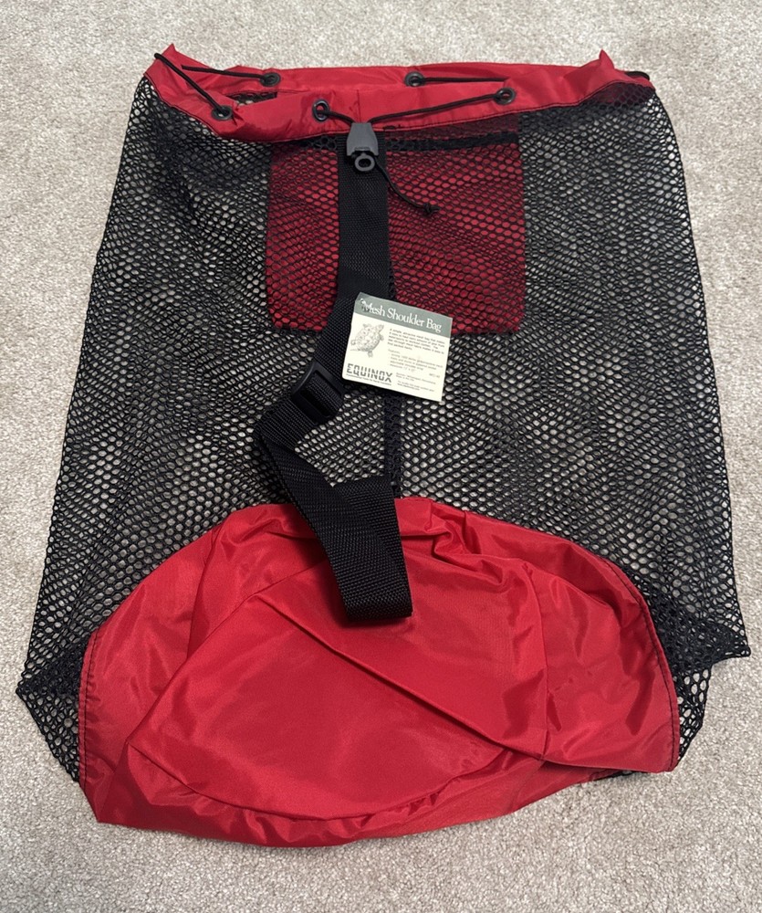 Equinox Large Nylon Mesh Shoulder Bag - Durable, Foldable, Multi-Use, and