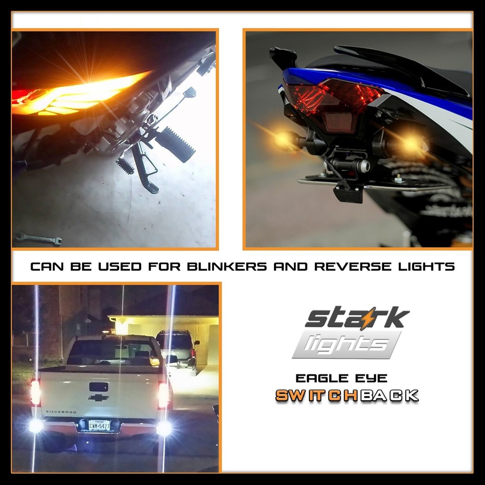 Stark Industries 23mm Eagle Eye Bulb Switchback (White/Amber) light, High Pow...
