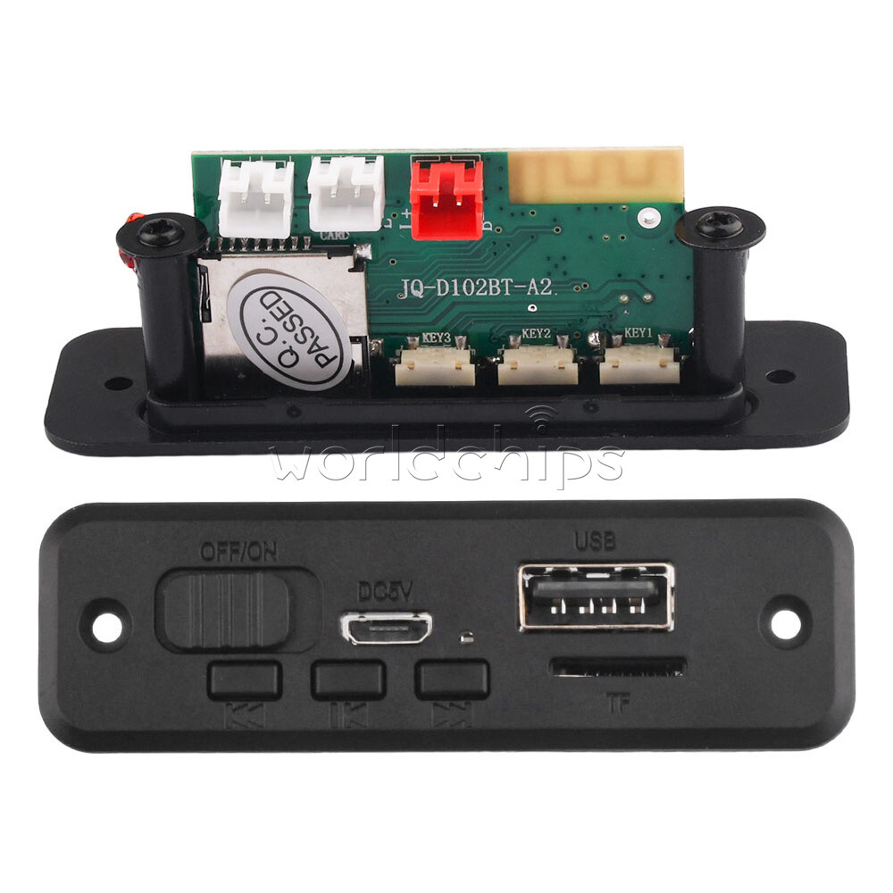 DC5V Bluetooth MP3 Player Decoder Board 2*3W Car Audio Amplifier Module FM Radio