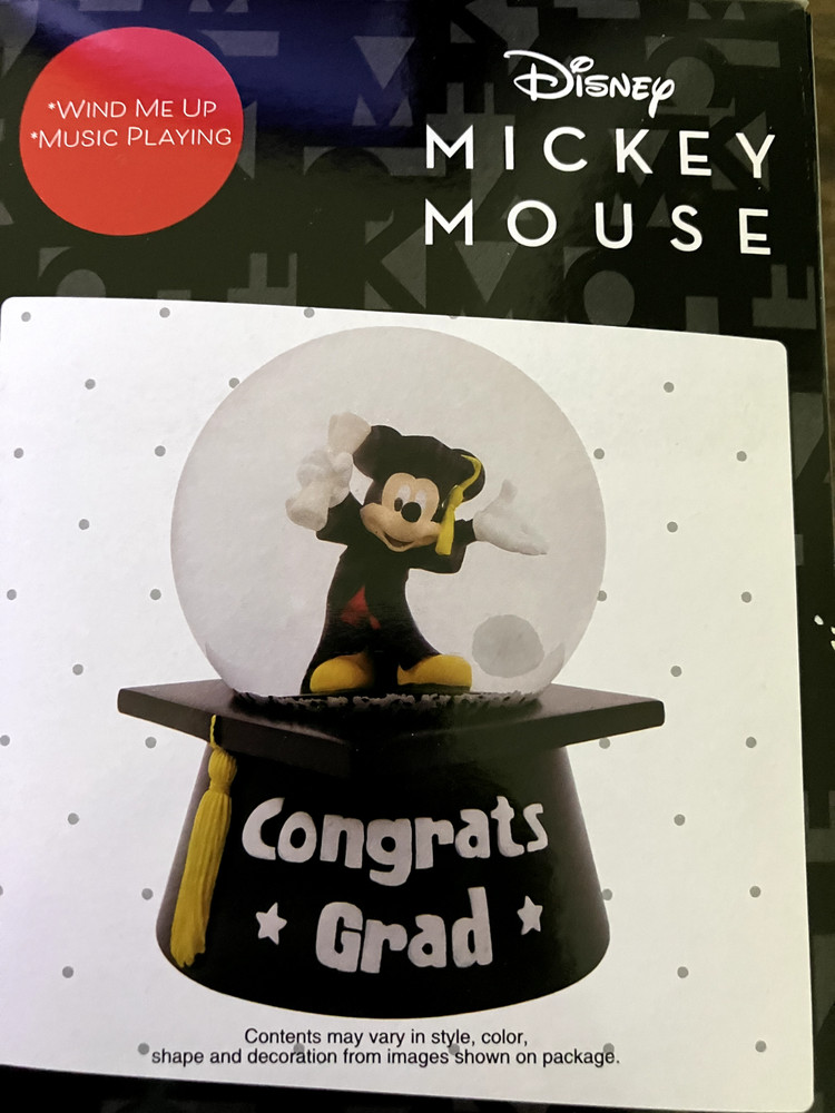 disney Mickey Mouse Congrats Musical waterglobe