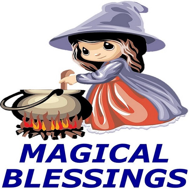 30 Custom Magical Blessings Little Witch Personalized Address Labels