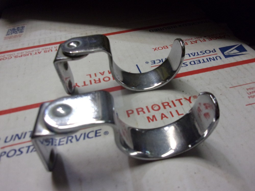 Perko MARINE OUTRIGGER LAY DOWN HOOK chrome bronze matched pair