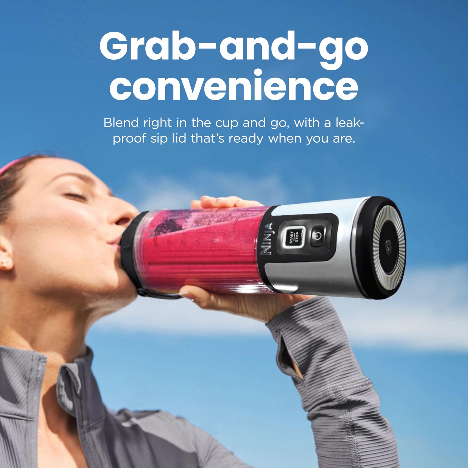 Ninja Blast Portable Blender, Cordless, Single Speed, 18 oz. - Black