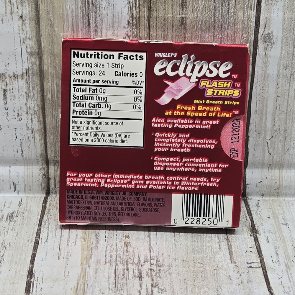 Wrigley's Eclipse Flash Strips Cinnamon Mint Breath Strips 1 Collectible Pack
