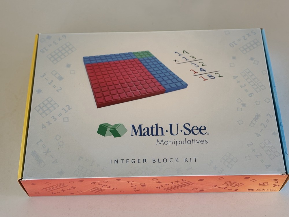 Math-U-See Integer Block Kit Manipulatives Educational Math Toy for Ages 8-16