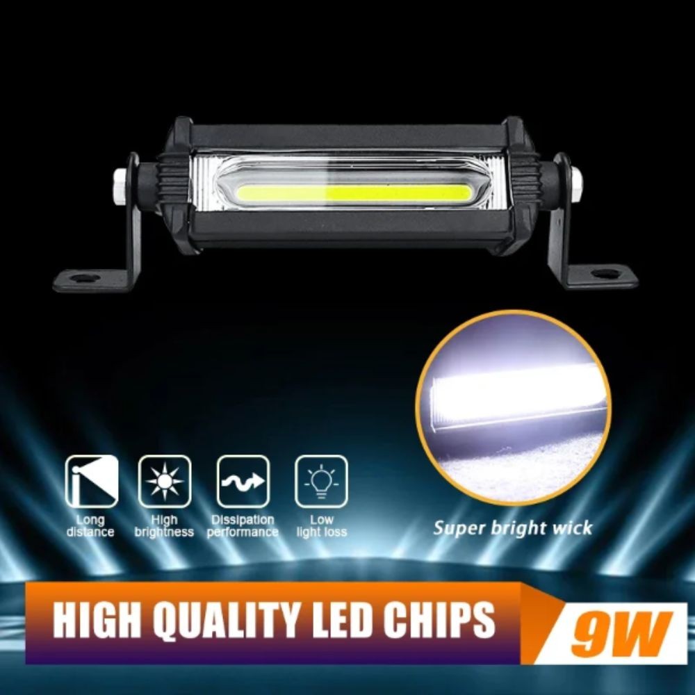 COB LED Work Light Single Row Work Light Bar Fog Lamp SUV