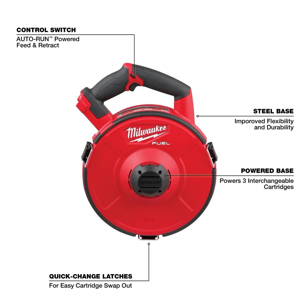 Milwaukee 2873-20 FUEL ANGLER Pulling Fish Tape Powered Base (Tool-Only)