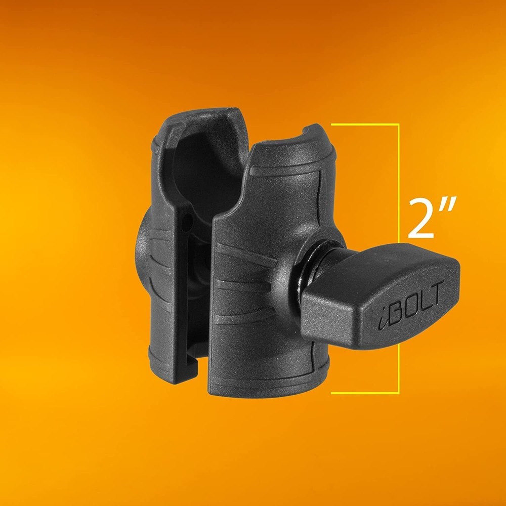 iBOLT Composite 2.5" Single Socket Arm with Circular AMPs Pattern Drill Base