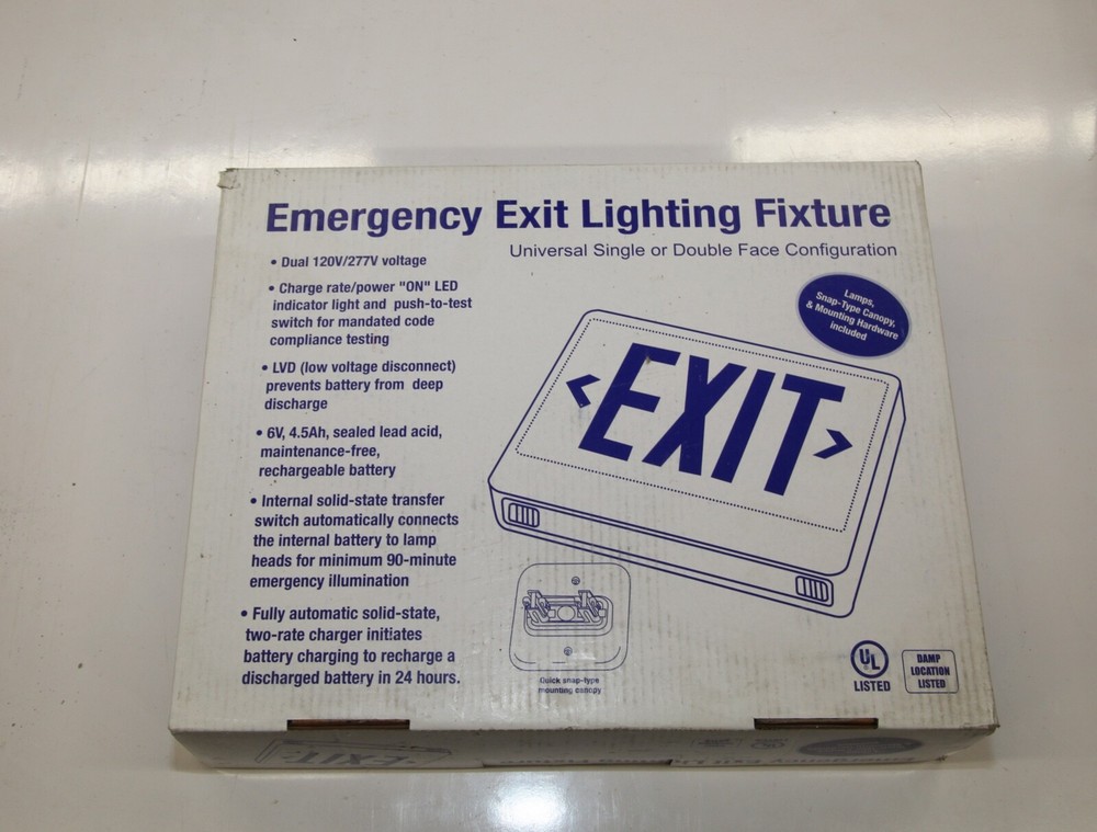 1PC EXIT SIGN LIGHT EZXTEU2RWEMRC-HTR
