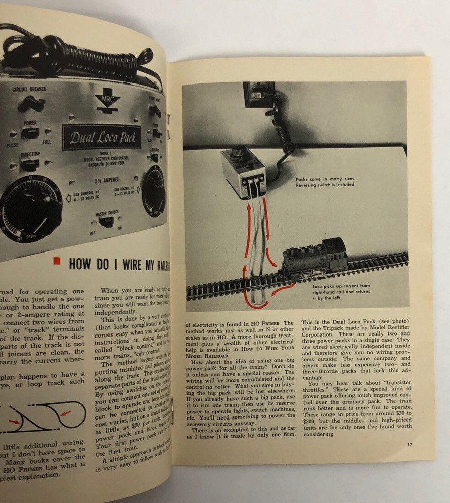 c1981 Introduction to Scale Model Railroading Manual Instructions