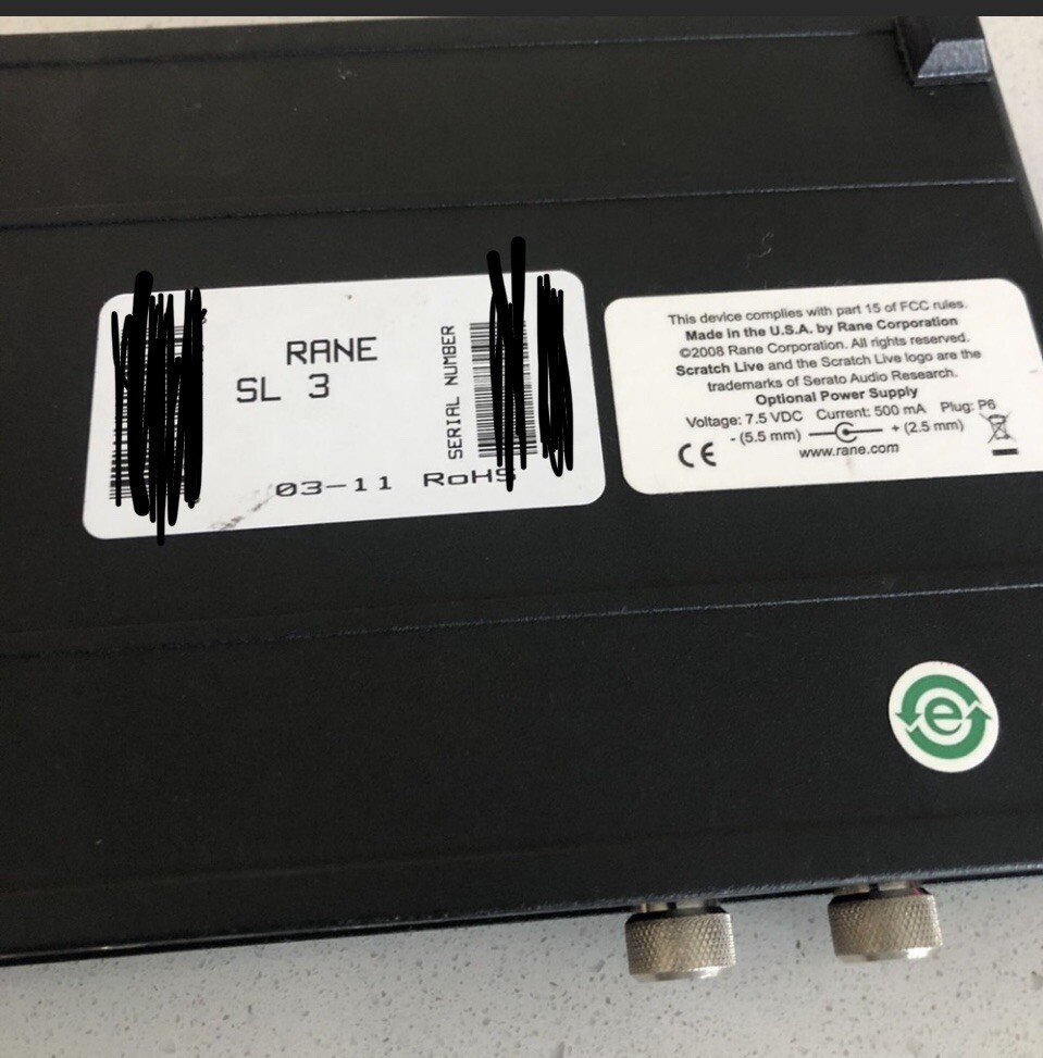 Rane SL3 Serato Scratch Live DJ Controller Interface Advanced 24 Bit USB NOB