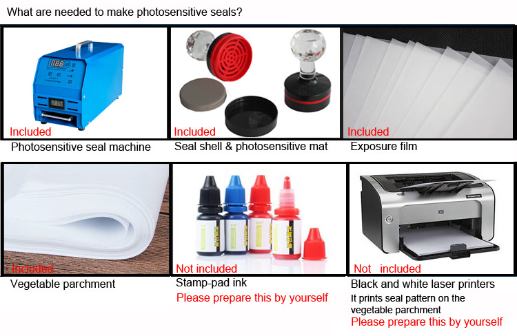 Digital Photosensitive Seal Flash Stamp Machine Selfinking Stamping Making 220V