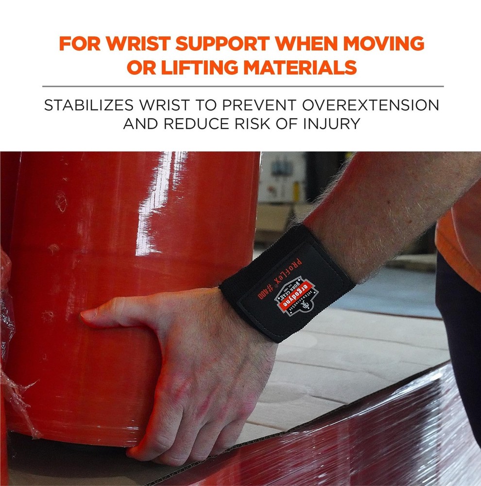 Ergodyne ProFlex 400 Universal Wrist Wrap, Black