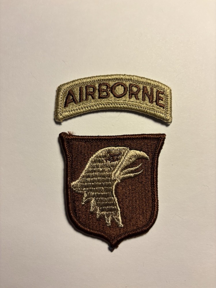 101st Airborne Division with Tab U.S. Army  Patch - Reversed Combat Patch DBDU