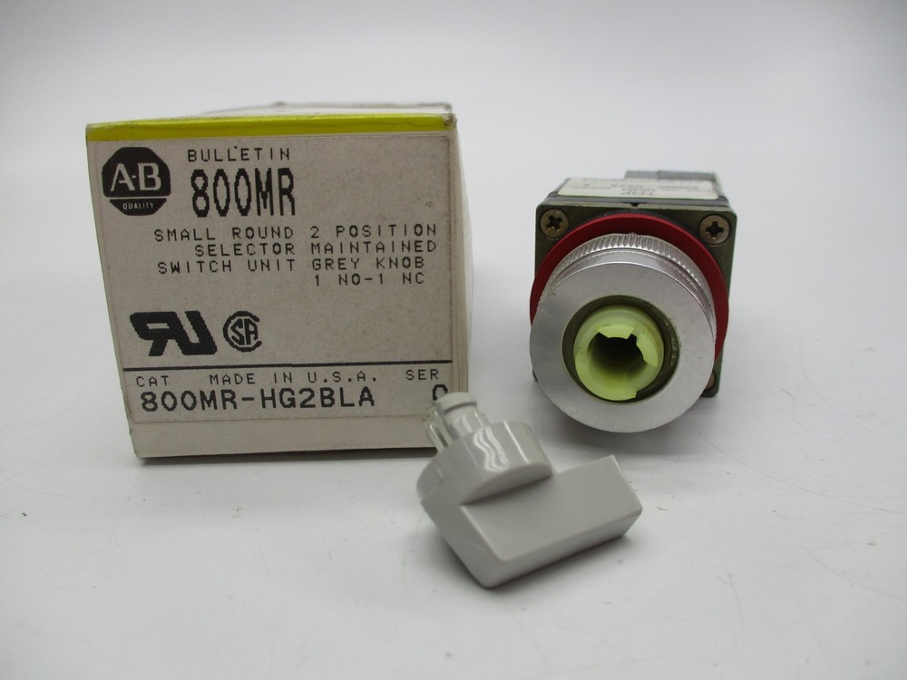ALLEN BRADLEY 800MR-HG2BLA SER.C SELECTOR SWITCH GREY NSMP