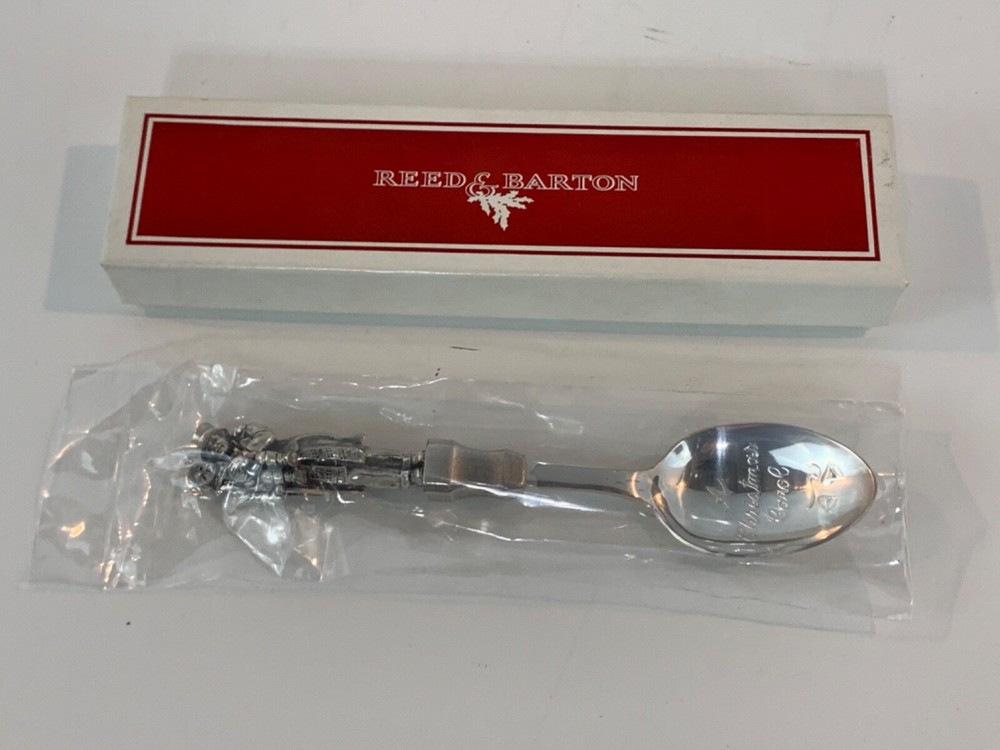 Reed and Barton Silverplate “A Christmas Carol” 1st Edition Spoon with Orig. Box