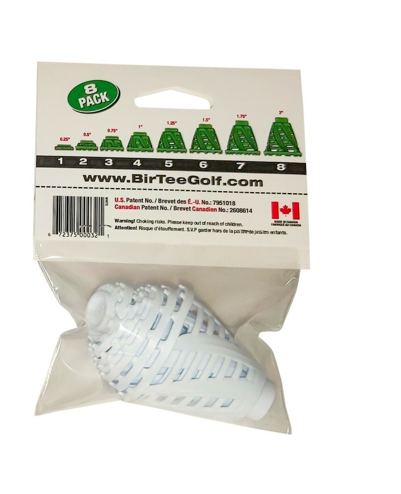 BirTee Pro SPEED Winter / Mat Golf Tees - 8 Pack