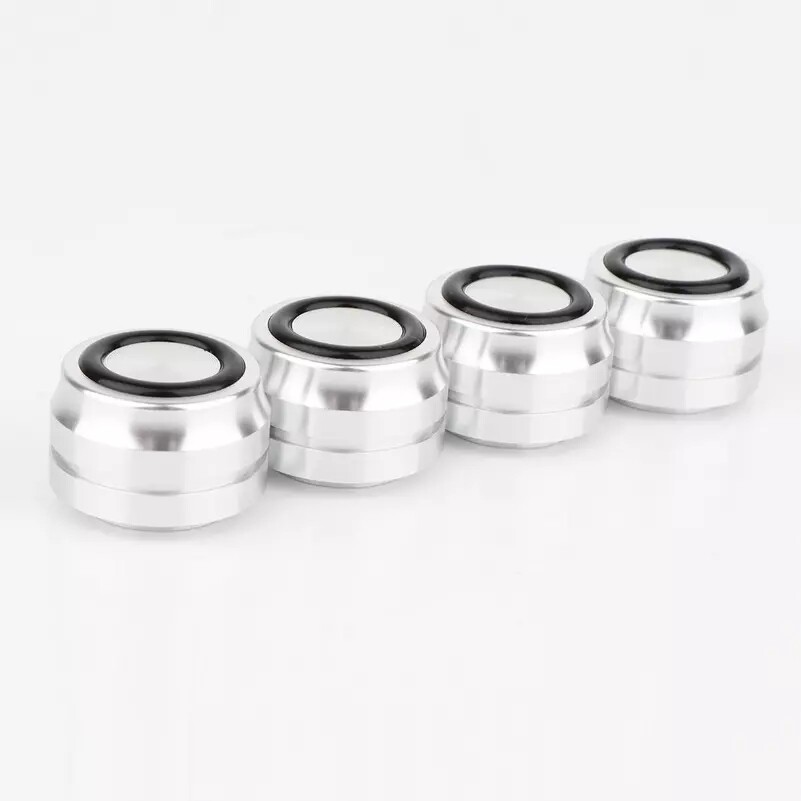 4*Aluminum alloy HiFi Audio Speaker Isolation Feet AMP Turntable Base Pad Silver