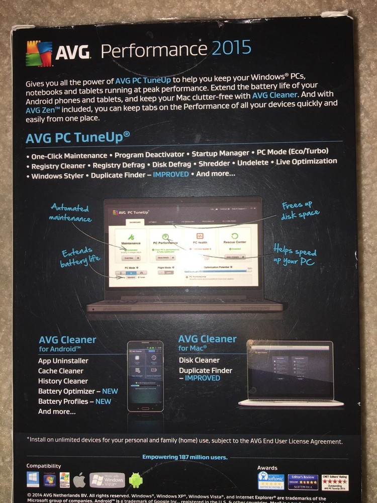 AVG Performance 2015 - Unlimited Devices / 1 Year