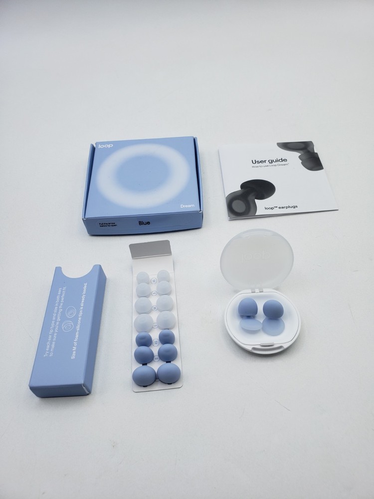 Loop Dream BLUE Silicone/Memory Foam Tips Sleeping Comfortable