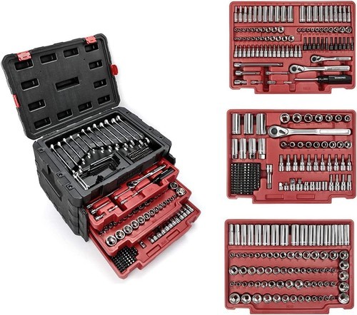 450-Piece Mechanics Tool Tool Set 1/2" 1/4" 3/8" Metric Imperial Socket Wrenches