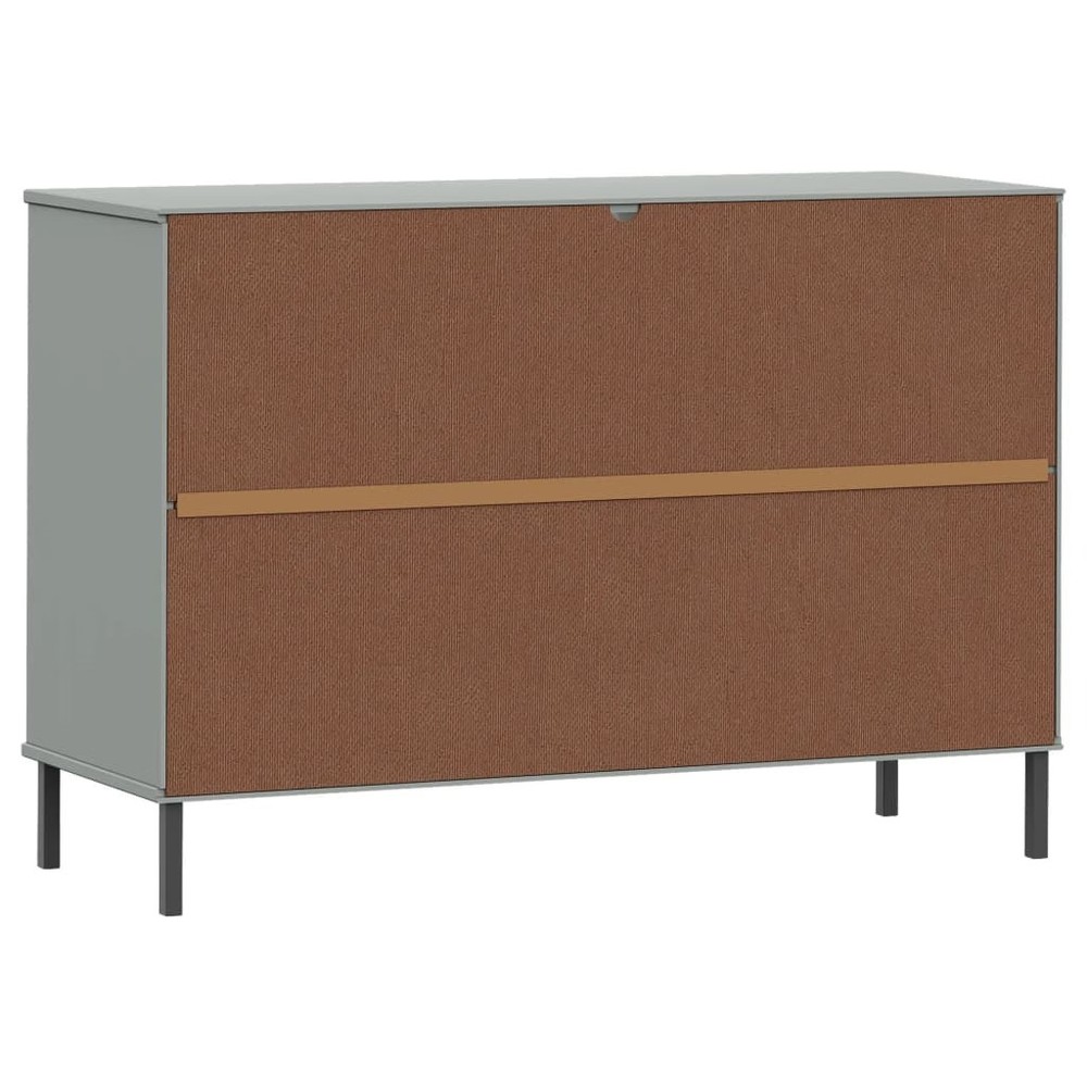 Sideboard Grey Solid pine wood, metal Medium Sideboard